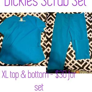 Teal Dickies Scrub Set